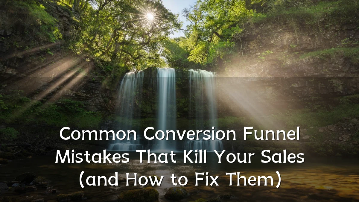 Common Conversion Funnel Mistakes That Kill Your Sales (and How to Fix Them)