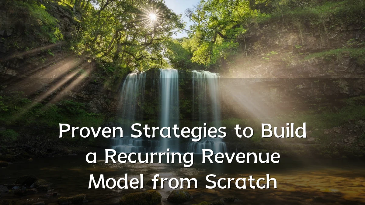 Proven Strategies to Build a Recurring Revenue Model from Scratch