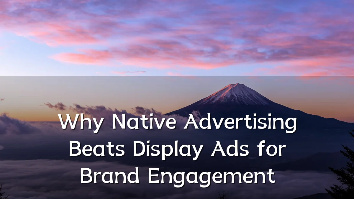 Why Native Advertising Beats Display Ads for Brand Engagement