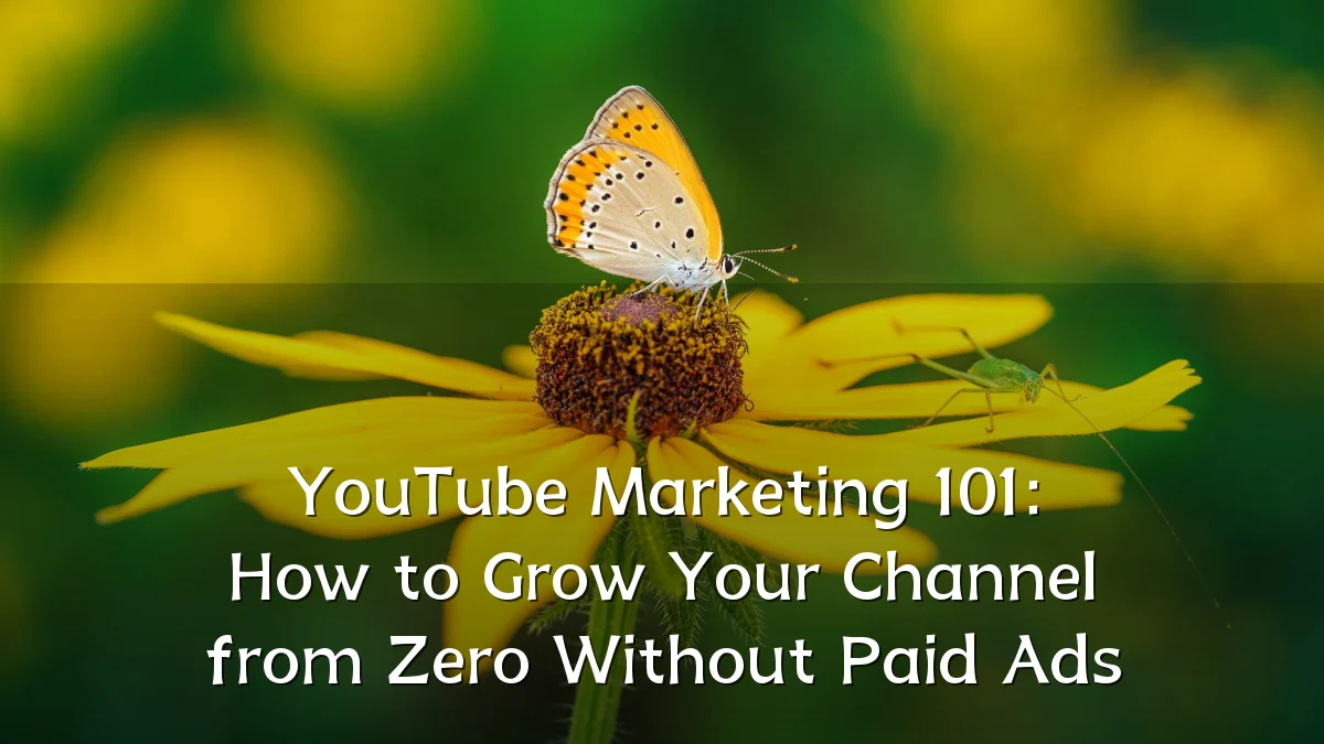 YouTube Marketing 101: How to Grow Your Channel from Zero Without Paid Ads